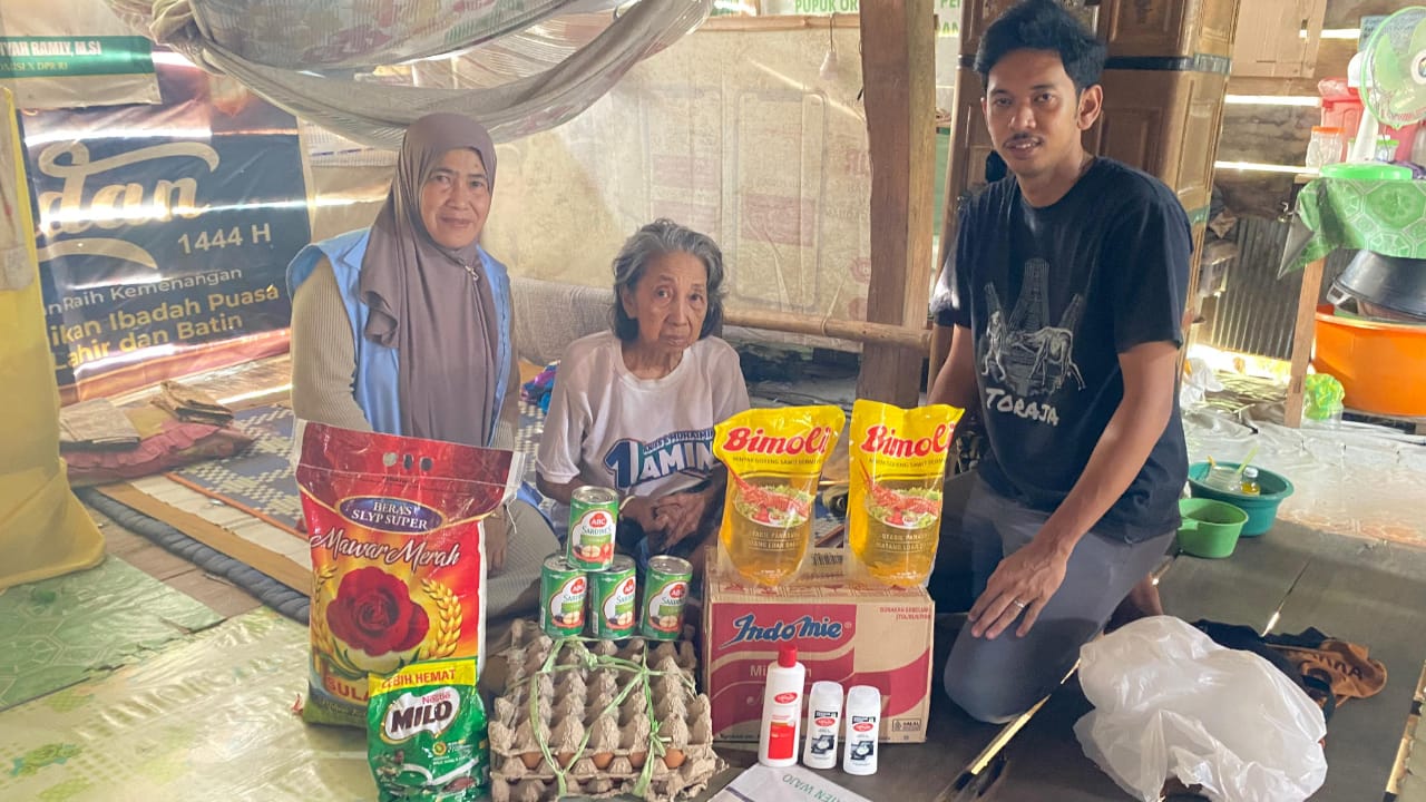 Pemerintah Desa Mario Salurkan Bantuan Sembako Kemensos