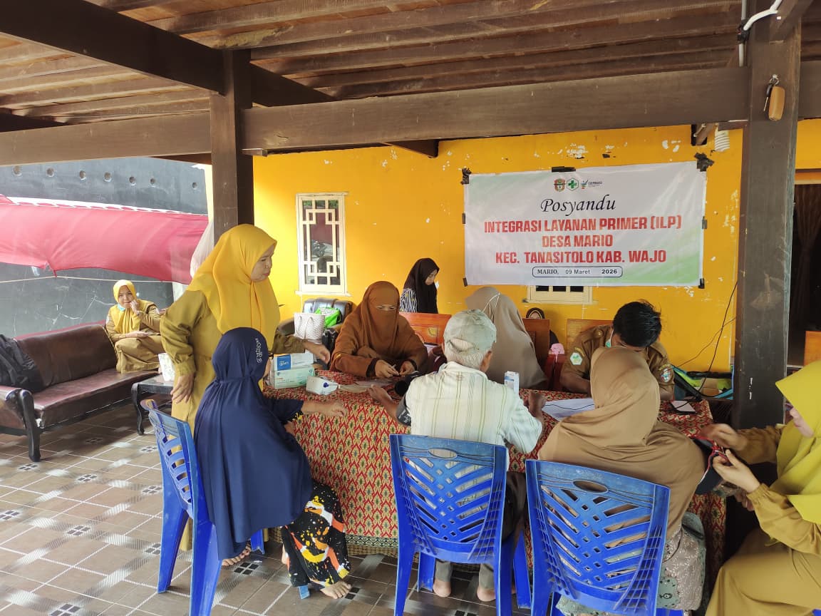 Pemdes Mario Bersama UPTD Puskesmas Wewangrewu Laksanakan Posyandu Integrasi Layanan Primer